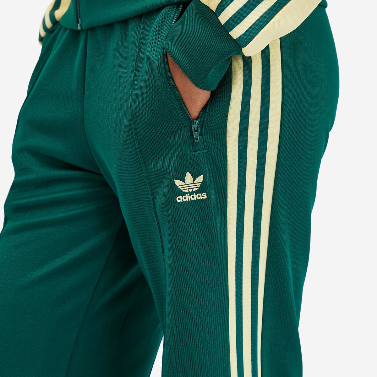 Adidas Women's Beckenbauer Track Pant in Collegiate Green adidas