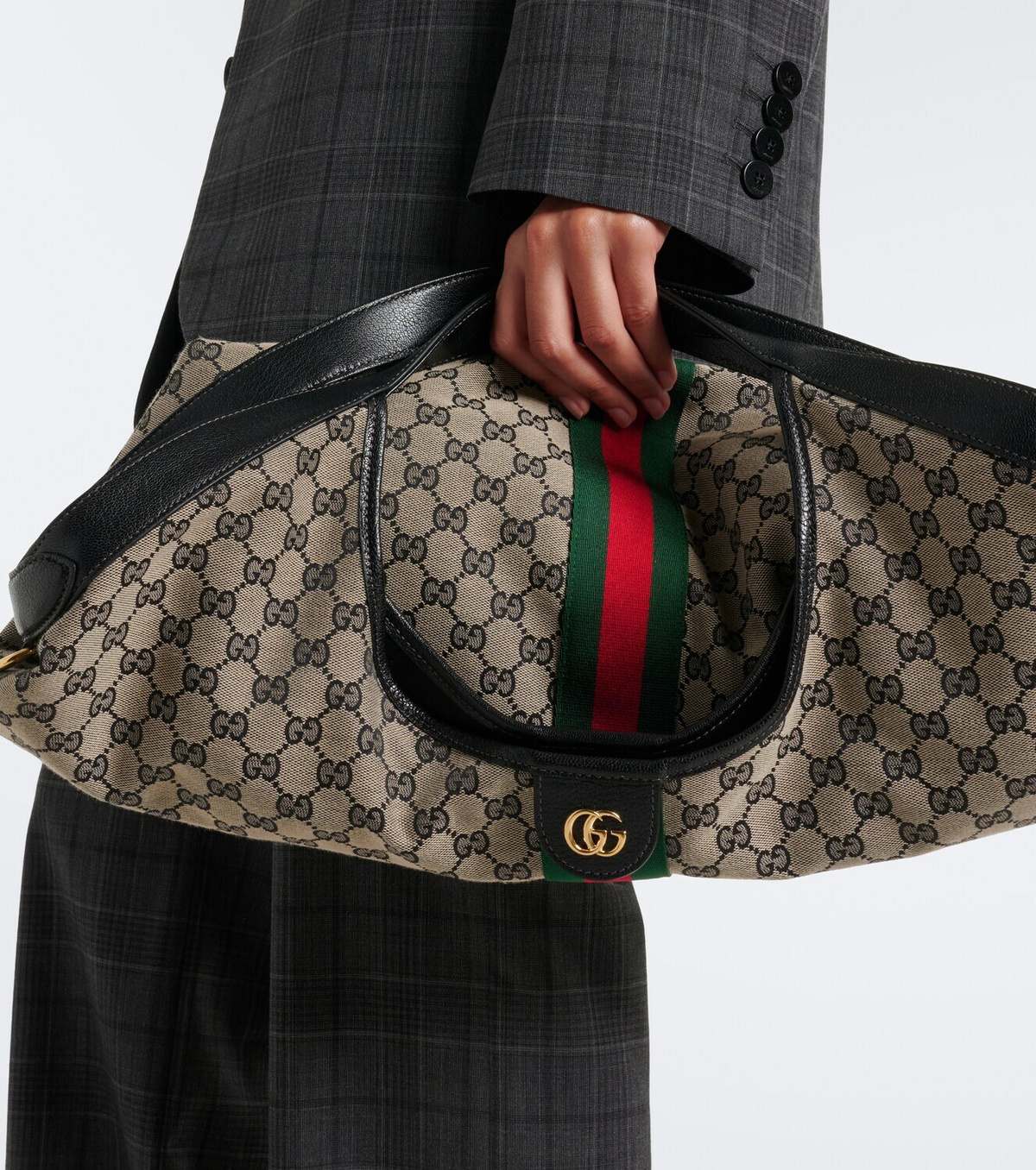 Gucci Gucci Giglio Large GG canvas tote bag