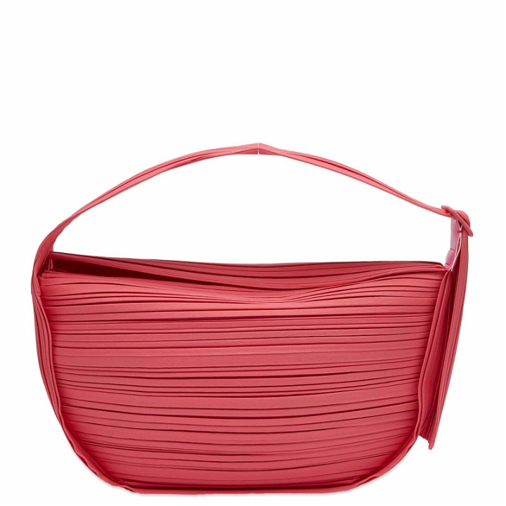 Photo: Pleats Please Issey Miyake Women's Half Moon Pleats Bag in Pink 
