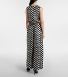 'S Max Mara Ronchi printed silk jumpsuit