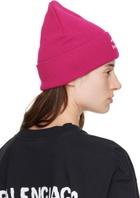 Balenciaga Pink 3B Sports Icon Beanie