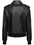MOSCHINO Gold Heart Leather Jacket