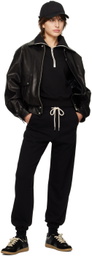 Dunst Black Logo Patch Sweatpants