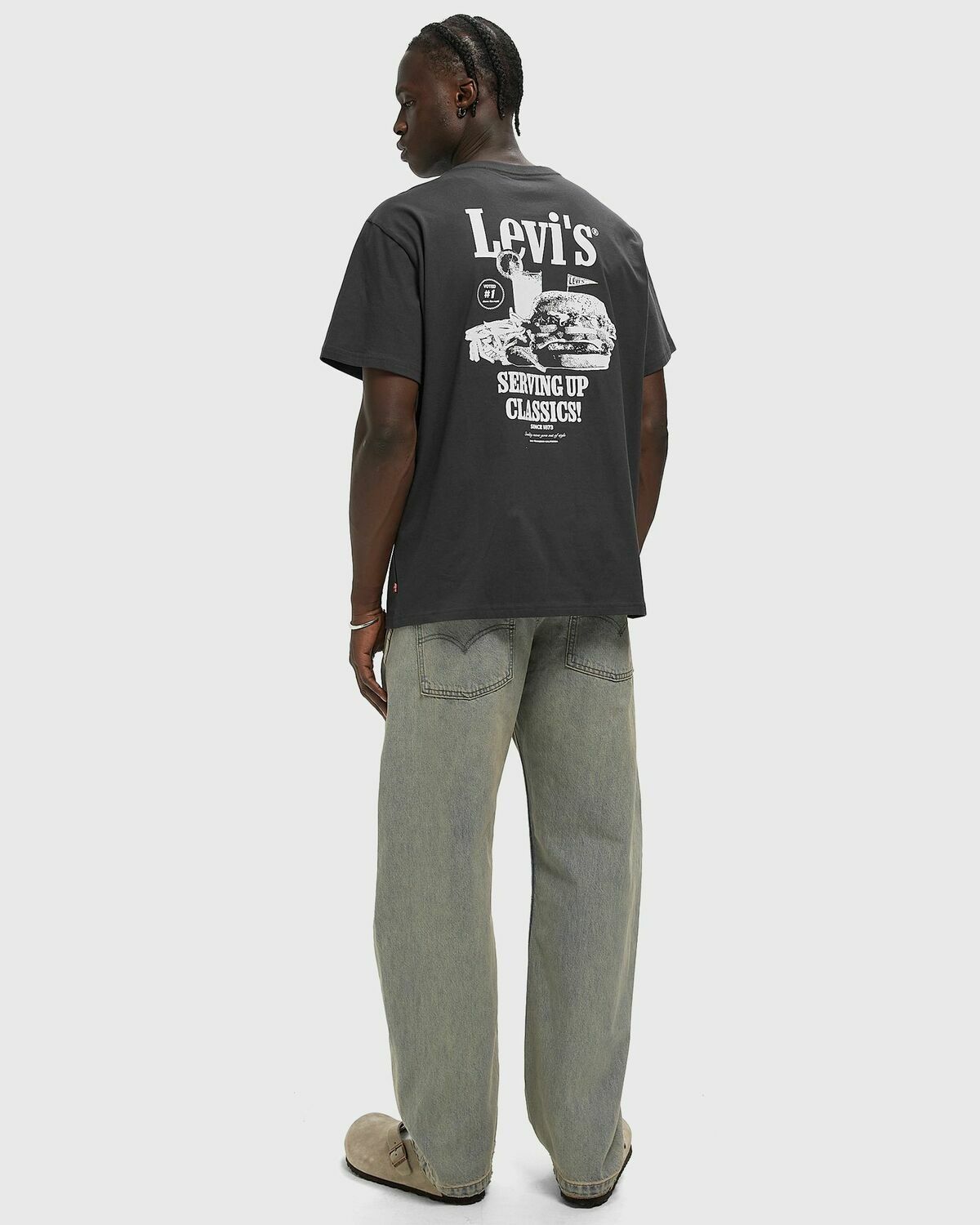 Levis SS RELAXED FIT TEE Black Mens Shortsleefe