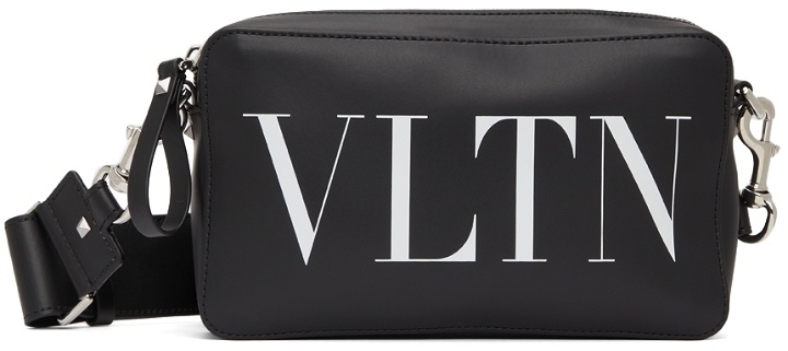 Photo: Valentino Garavani Black 'VLTN' Messenger Bag