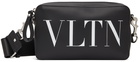 Valentino Garavani Black 'VLTN' Messenger Bag