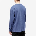 John Elliott Men's Long Sleeve University T-Shirt in Miramar Blue