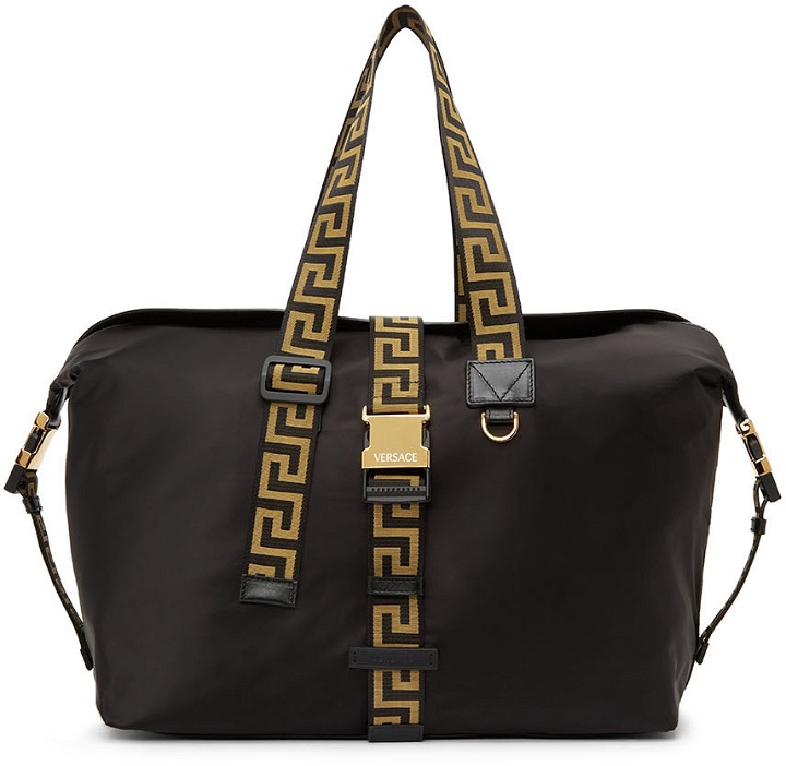 Photo: Versace Black Greca Travel Bag