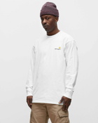 Carhartt Wip L/S American Script T Shirt White - Mens - Longsleeves