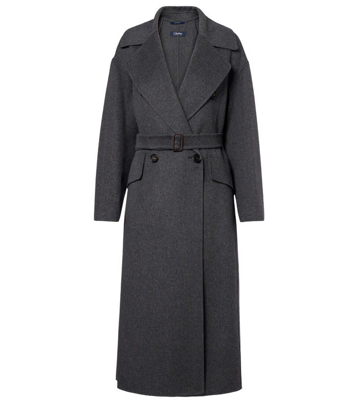 Photo: 'S Max Mara Belted virgin wool coat
