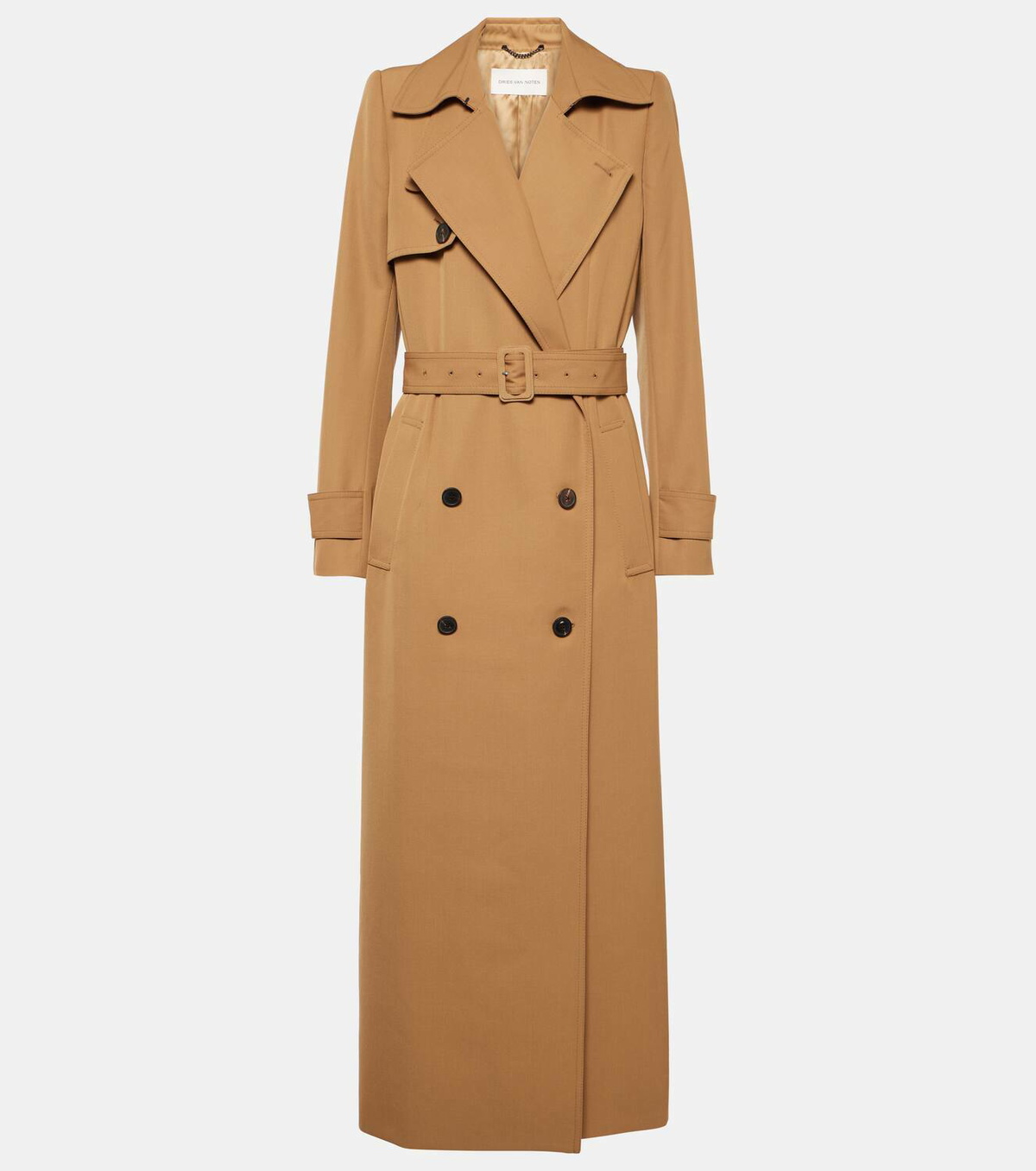 トレンチコート Dries Van Noten Cotton Gabardine Trench Coat Printed trench coat - Spring-Summer Women | Dries Van Noten