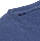 Hartford - Printed Cotton-Jersey T-Shirt - Men - Navy