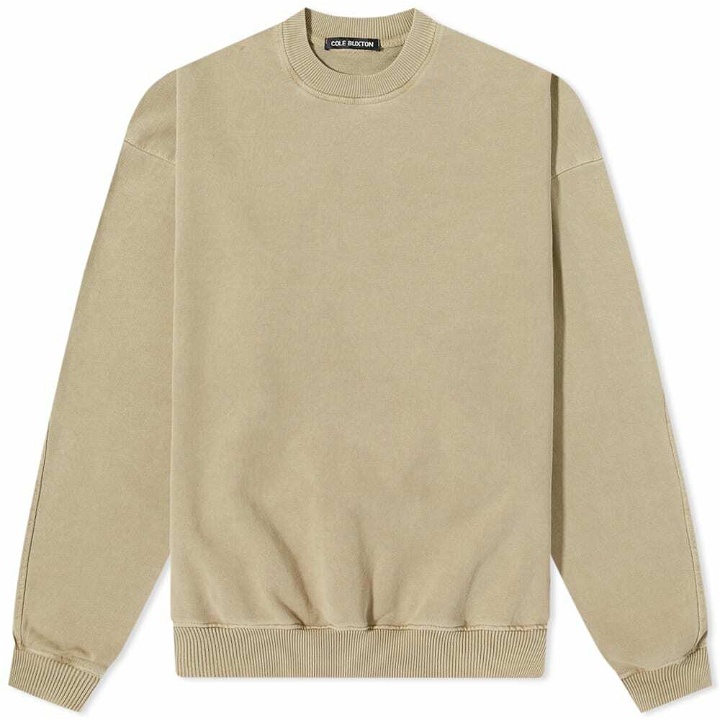 Photo: Cole Buxton Men's Warm Up Crew Sweat in Washed Beige