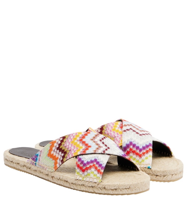 Photo: Missoni Harlow Zigzag lamé espadrille sandals