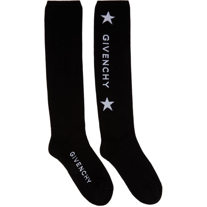 Photo: Givenchy Black Long Logo Socks