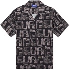 Deva States Men's Force Short Sleeve Vacation Shirt in Black Multi