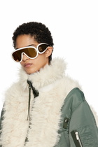 LOEWE White Oversized All Around Shield Sunglasses