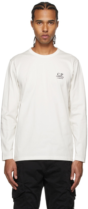 Photo: C.P. Company White Cinquanta Logo T-Shirt