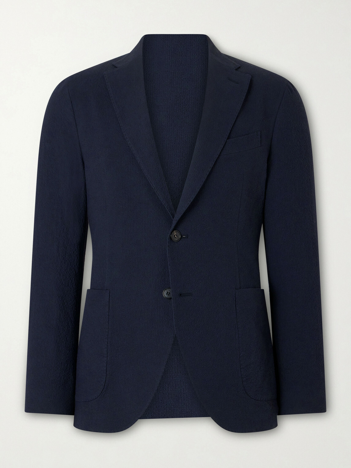 Slowear - Seersucker Suit Jacket - Blue