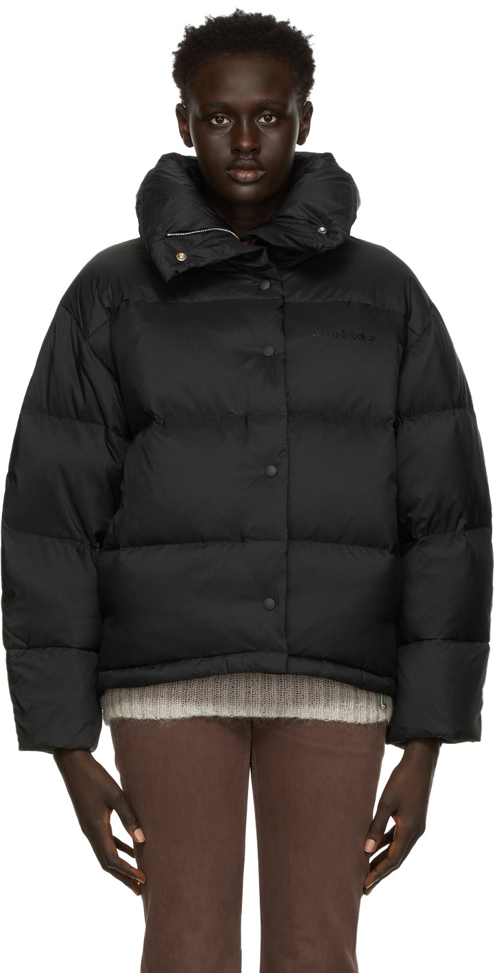 Acne Studios drawstring padded jacket - Black