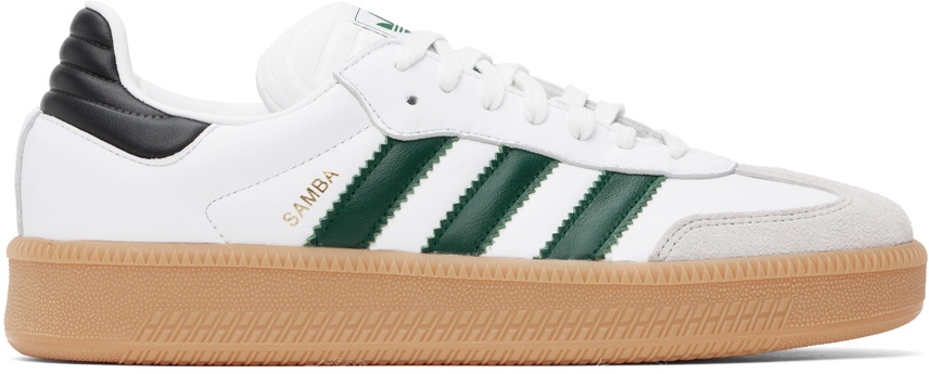 adidas Originals White Green Samba XLG Sneakers adidas Originals