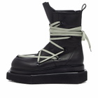 Rick Owens Men's Pentalaced Turbo Cyclops Boot in Black/Pearl