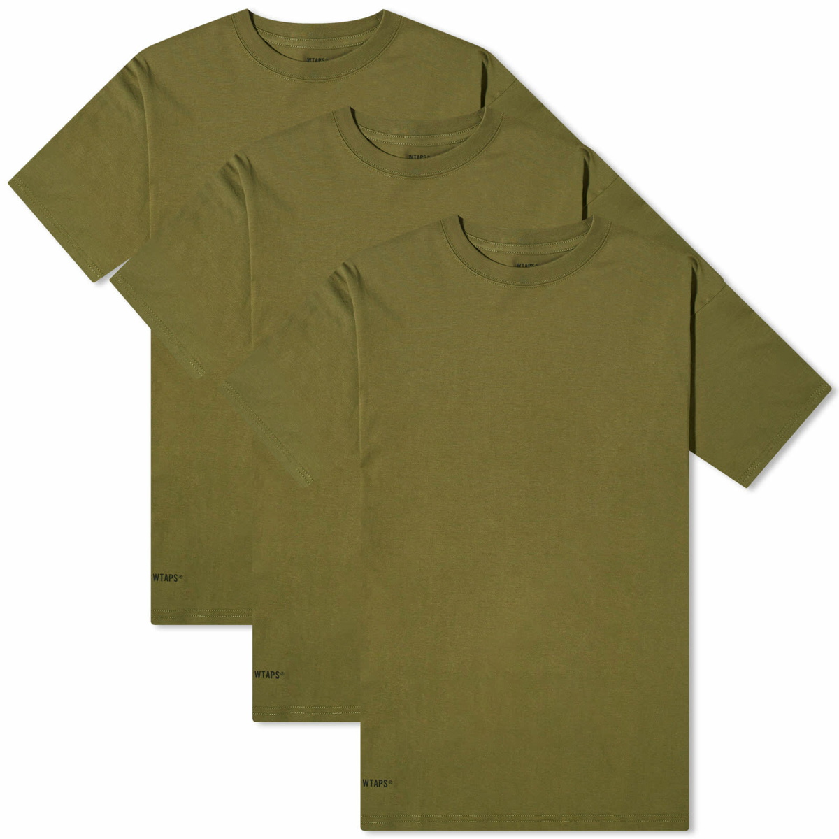 安心直販Wtaps WARFARE TEE オリーブL Tシャツ/カットソー(半袖/袖なし)