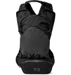 Y-3 - CH1 Logo-Detailed Mesh-Panelled Shell Backpack - Gray