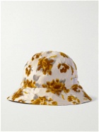 A Kind Of Guise - Hila Flocked Cotton-Twill Bucket Hat - Yellow
