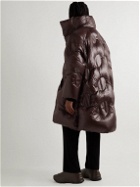 Moncler Genius - Dingyun Zhang Iaphia Oversized Quilted Glossed-Shell Hooded Down Coat - Brown