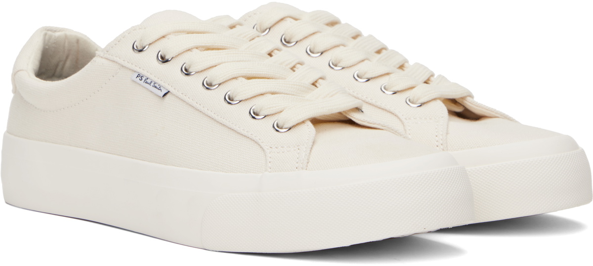 PS by Paul Smith White Canvas Amos Sneakers