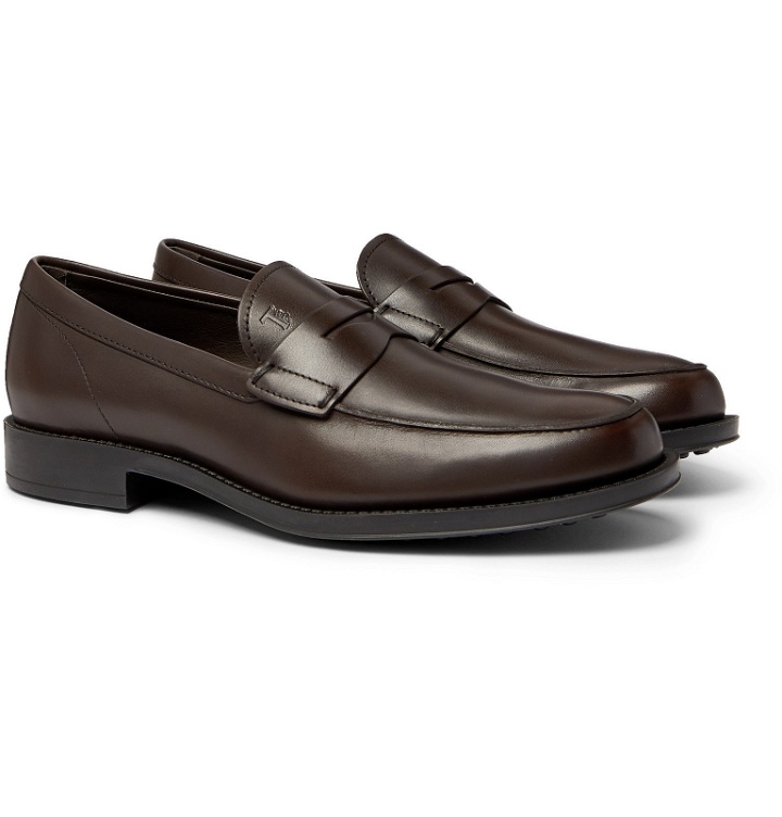 Photo: Tod's - Leather Penny Loafers - Brown