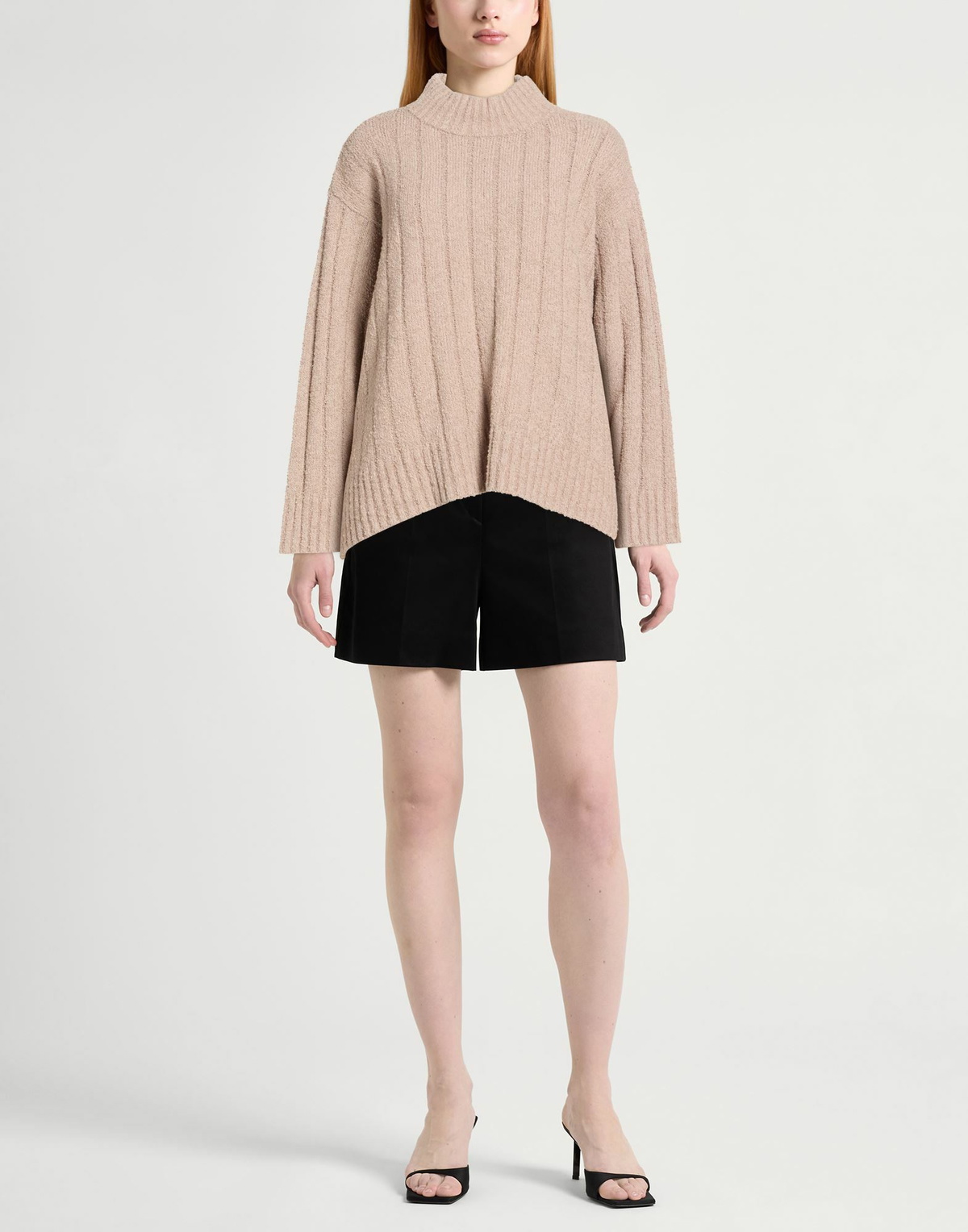 Eileen Fisher Womens Turtleneck Taupe