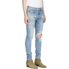 Amiri Blue Artist Broken Jeans