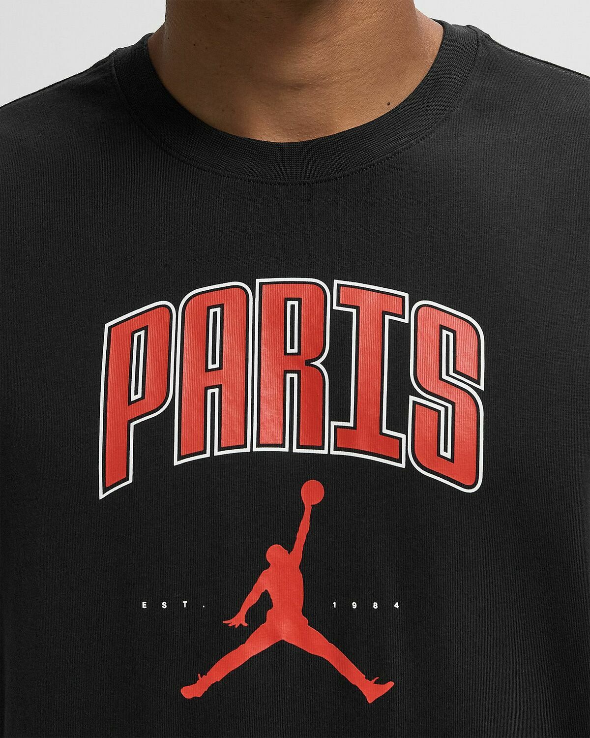 Jordan PARIS CITY LBR SS CREW Black Mens Shortsleefe