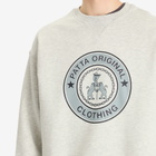 Patta Men's Marina Crew Neck Sweatshirt in Light Grey Melange