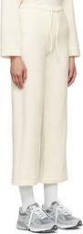 LESET Off-White Teddy Burnout Lounge Pants