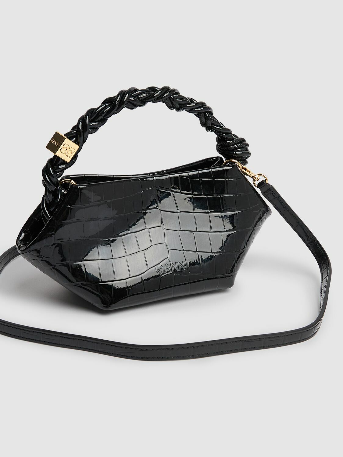 トートバッグ Ganni Bou Bucket Purse - Ganni - Leather - Printed Leopard GANNI Bou Bucket Bag | GANNI US