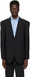 PALMER Black Pinstripe Blazer
