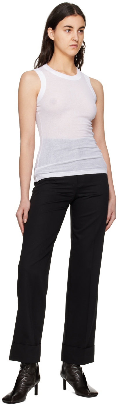 BITE White Crewneck Tank Top