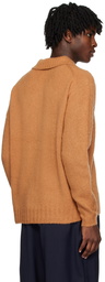 Acne Studios Brown Embroidered Cardigan