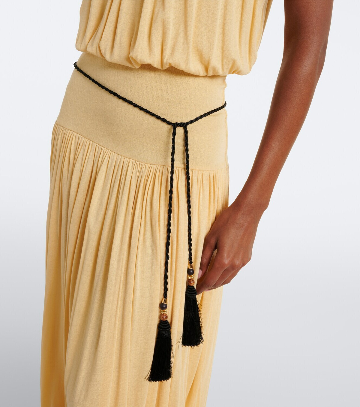 Jennifer Behr Gigi 18kt gold-plated braided belt