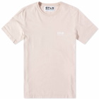 Golden Goose Men's Star Front Back Print T-Shirt in Pink Lavander/White