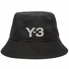Y-3 Men's Bucket Hat in Black