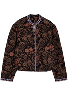 Free People Drifter Paisley-printed Cotton-blend Sweatshirt Brown