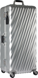 Tumi Silver 19 Degree Aluminum Rolling Trunk Suitcase