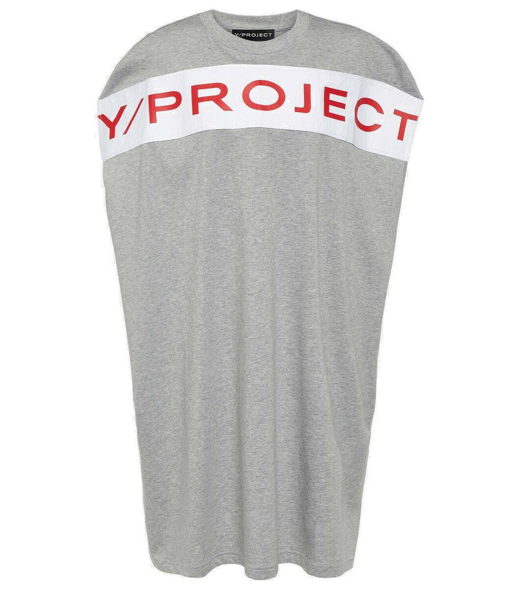 Y/Project Logo cotton jersey minidress Y/Project
