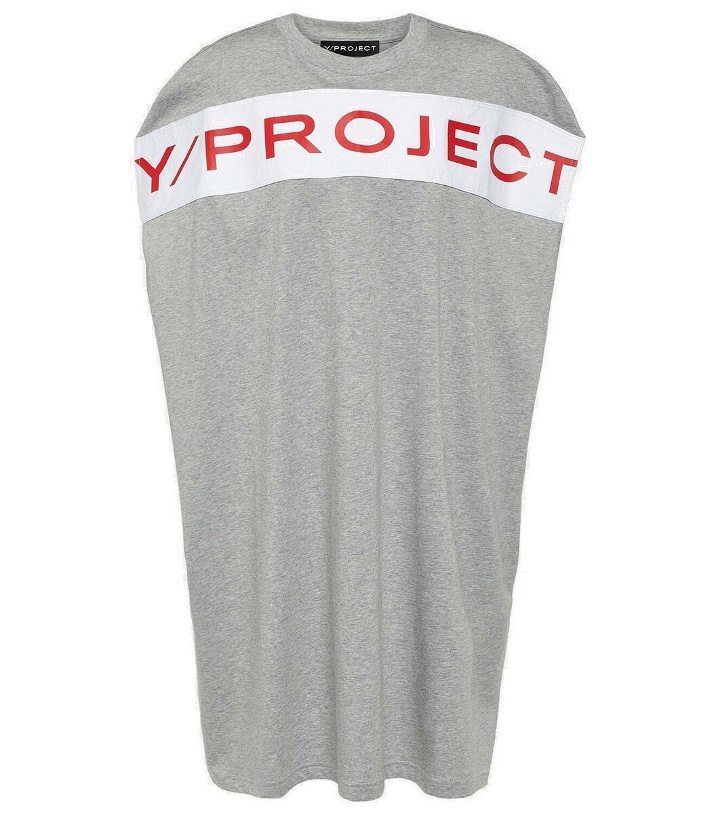 Photo: Y/Project Logo cotton jersey minidress