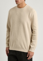 NN07 Danny Rib-knit Sweatshirt Ecru