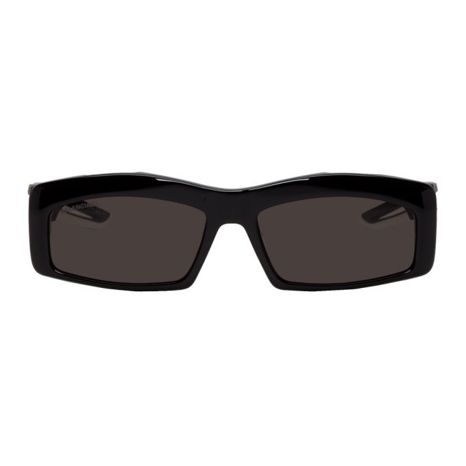 Photo: Balenciaga Black Hybrid Rectangle Sunglasses